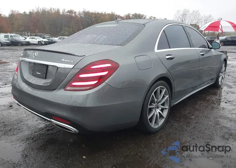 2018 Mercedes-Benz S 560 4Matic из США, поврежденный, VIN WDDUG8GB9JA418318